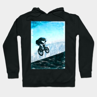 Minimal BMX Silhouette. For BMX lovers. Hoodie